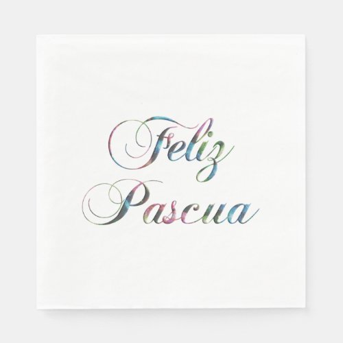 Spanish Language Easter Feliz Pascua Napkins