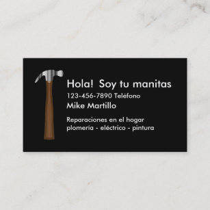 Spanish Language Handyman Business Cards