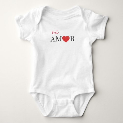 Spanish Language My Love Mi Amor Bodysuit