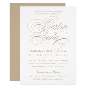 Spanish Wedding Invitation Wording 8