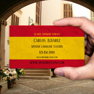 Spanish Language Teacher Business Card