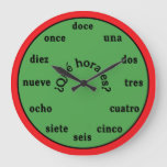 Spanish Language Wall Clock at Zazzle