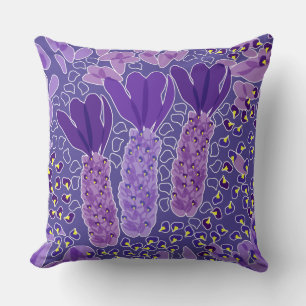 Spanish lavender throw pillow