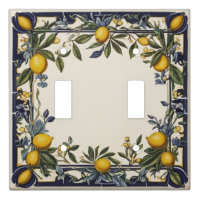 Spanish Lemon Yellow Cream & Blue Vintage