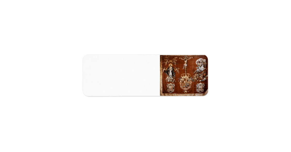 Spanish Lepanto Banner Return Label | Zazzle