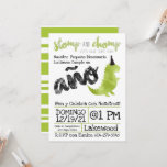 Spanish Little Dino   dinosaurio verde Chico Invitation