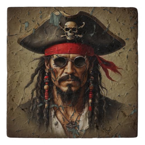 Spanish Maine Pirate Chieftain Trivet