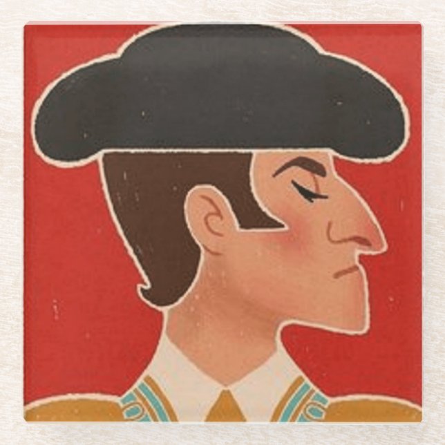 Spanish Matador | Spain Glass Coaster (Front)