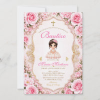 Spanish Mexican Girl Dress Fiesta Pink Bautizo