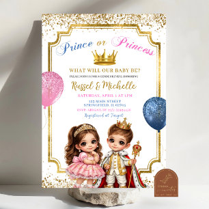 Spanish Mexican Prince or Princess Gender Reveal I Invitation