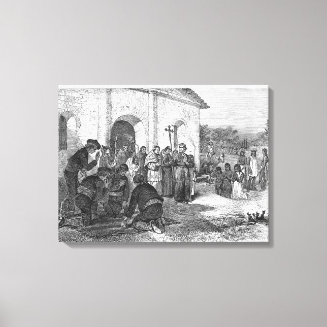 Spanish Mission of the Alamo Canvas Print (Front)