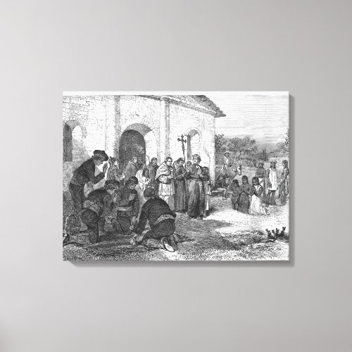 Spanish Mission of the Alamo Canvas Print