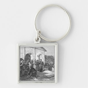 Spanish Mission of the Alamo Keychain