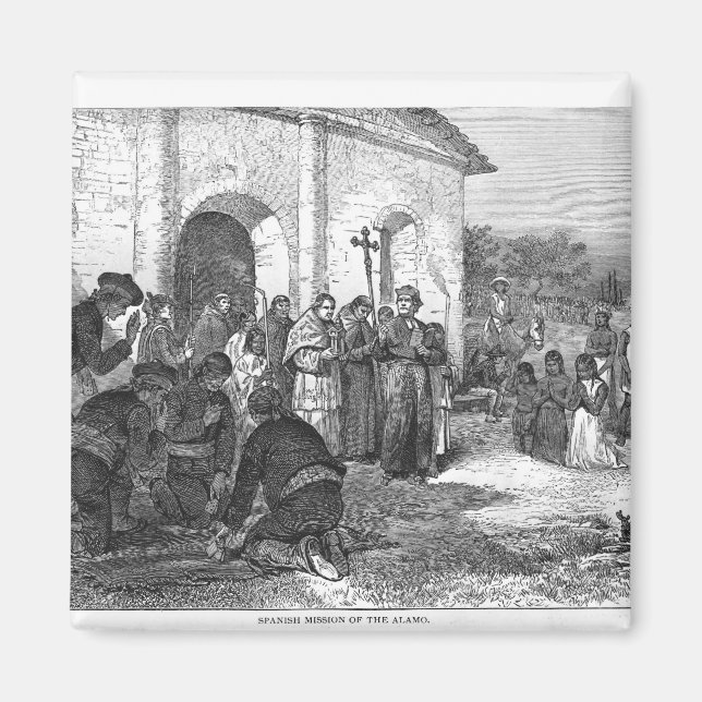 Spanish Mission of the Alamo Magnet (Front)