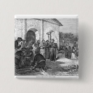 Spanish Mission of the Alamo Pinback Button