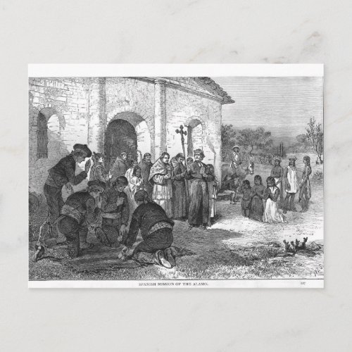 Spanish Mission of the Alamo Postcard