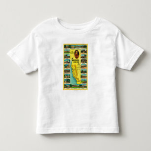 Spanish Missions of California showing Toddler T-shirt