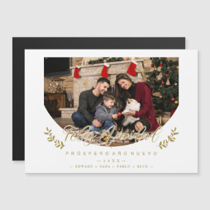 Spanish Moderna Tipography Merry Christmas Photo