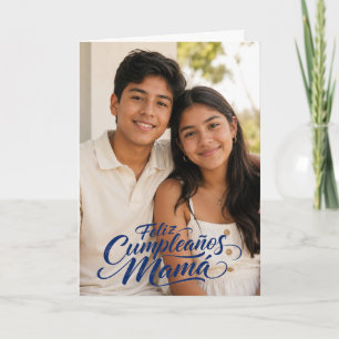 Spanish Mom Birthday Photo Card