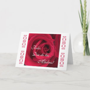 Spanish: Mother's day red Card