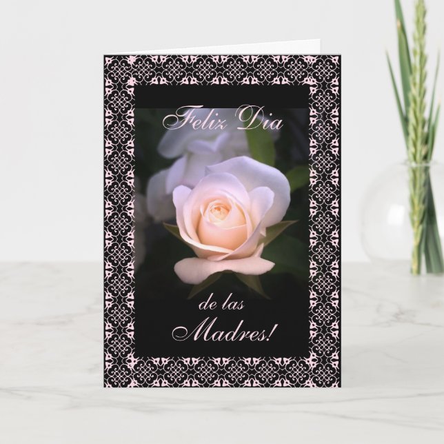 Spanish: Mother's day v Dia de las madres Card (Front)