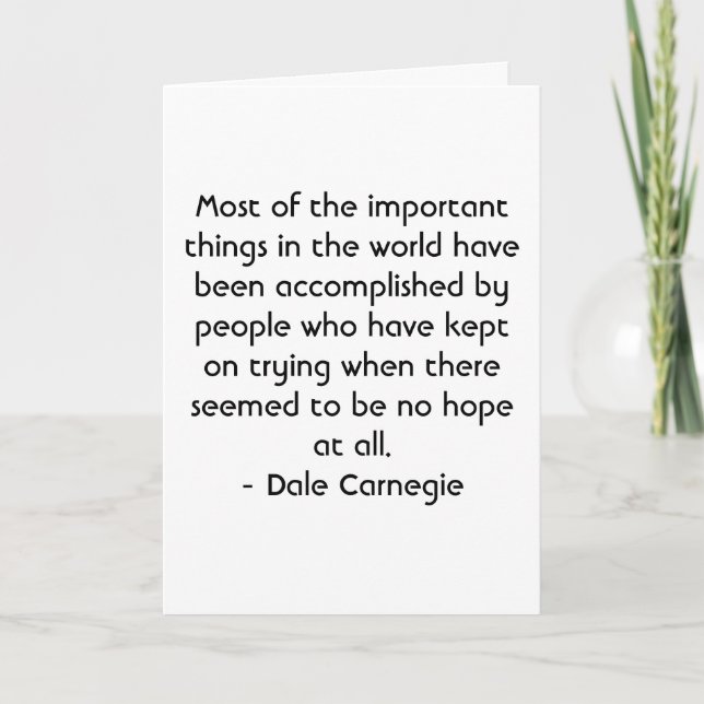 Spanish Motivation - Dale Carnegie Card (Front)