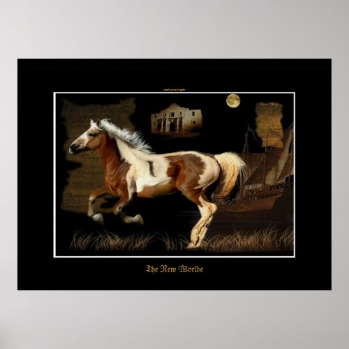Spanish Mustang New Worlde Horse_lover Print