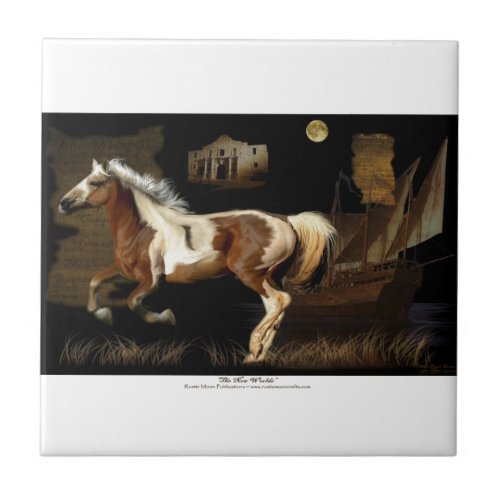 Spanish Mustang New Worlde Horse_lovers Tile