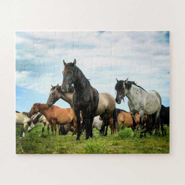 Spanish Mustangs Puzzle (Horizontal)