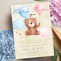 Spanish Nino o Nina Bear Balloon Gender Reveal
