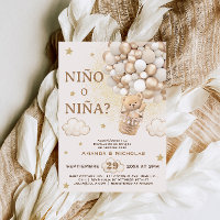 Spanish Nino o Nina Bear Gender Reveal