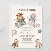 Spanish Nino o Nina Cowboy Gender Reveal