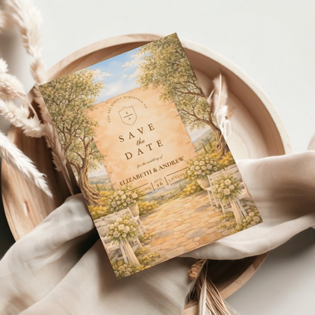 Spanish Olive Grove Wedding Save The Date (Creator Uploaded)