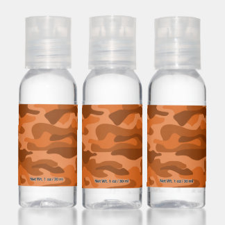 Spanish Orange Monocolor Camo Balloon Hand Sanitizer
