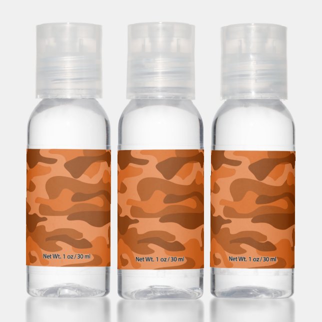 Spanish Orange Monocolor Camo Balloon Hand Sanitizer (Set)
