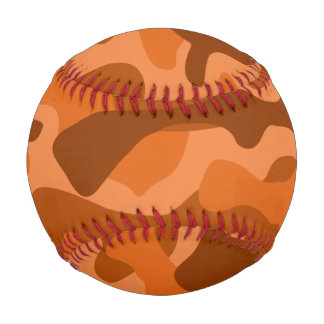 Spanish Orange Monocolor Camo Baseball