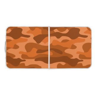 Spanish Orange Monocolor Camo Beer Pong Table