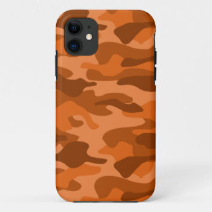 Spanish Orange Monocolor Camo iPhone 11 Case