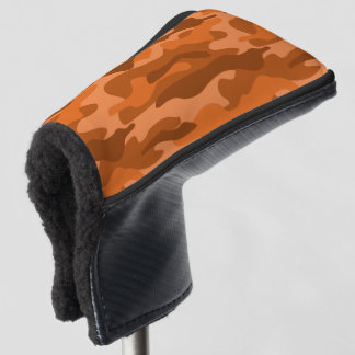 Spanish Orange Monocolor Camo Golf Head Cover