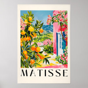 Spanish Oranges Poster, Mid Century Modern, Matiss Poster