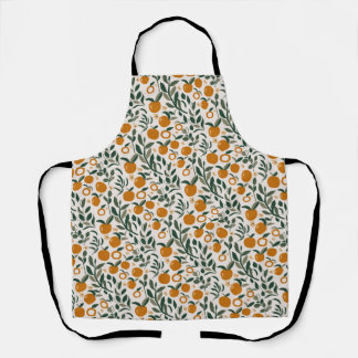 Spanish Orchard - pattern of oranges and leaves Apron