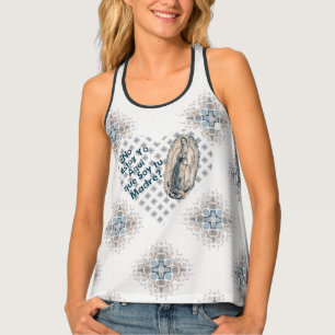 Spanish Our Lady of Guadalupe Virgin Mary Catholic Tank Top