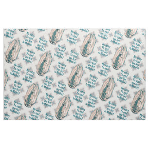 Spanish Our Lady of Guadalupe Virgin Mary Sepia Fabric