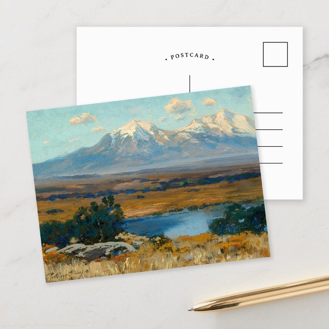 Spanish Peaks, CO | Charles Partridge Adams Postcard (Creator Uploaded)