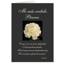 Spanish Sympathy Cards - Greeting & Photo Cards | Zazzle