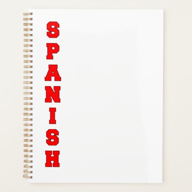 Spanish Planner (Front)