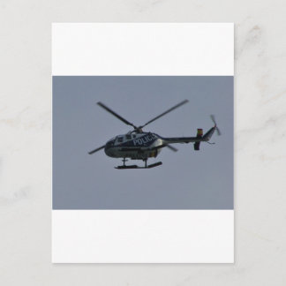 Spanish Police Helicopter Postcard