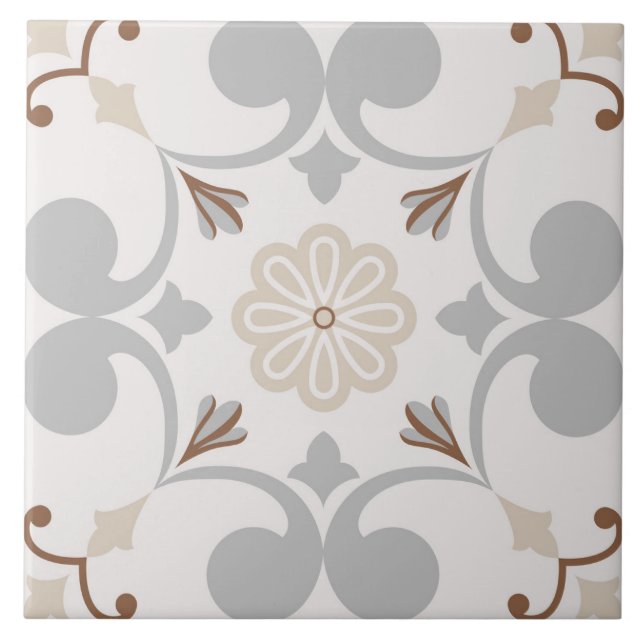 Spanish Portuguese Boho  Ceramic Tile (Front)