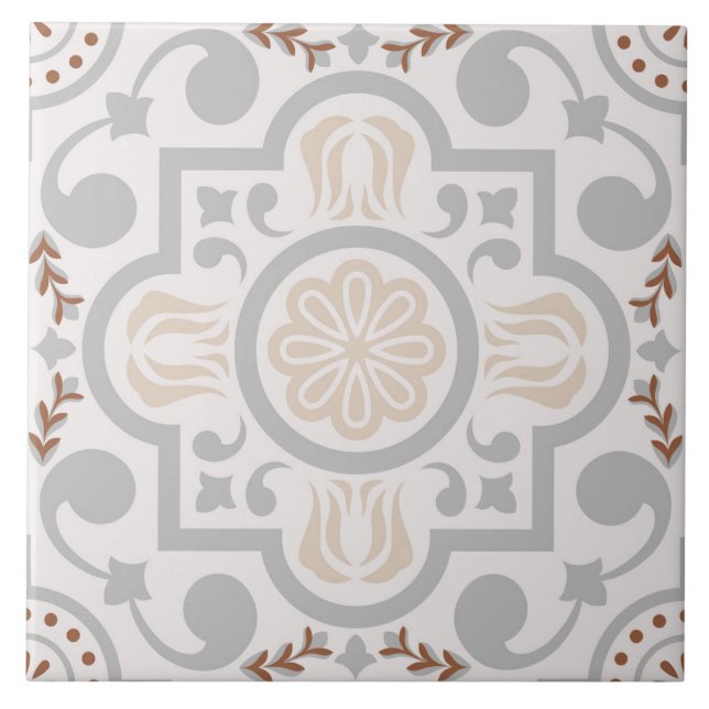 Spanish Portuguese Boho  Ceramic Tile (Front)