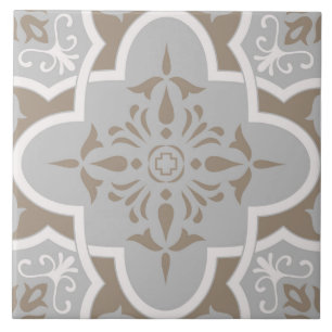 Spanish Portuguese Boho Ceramic Tile